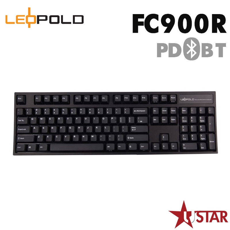 韓國 LeoPold FC900R BT PD 黑色白字 藍芽版 PBT二射成型字體正刻英文 機械鍵盤