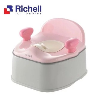 Richell 利其爾Pottis 椅子型三階段訓練便器 (4973655442258粉灰) 1725元