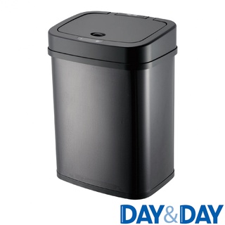 I-HOME 日日 DAY&DAY V1012LG電子感應自動環保桶 黑色垃圾桶 12L 430不鏽鋼
