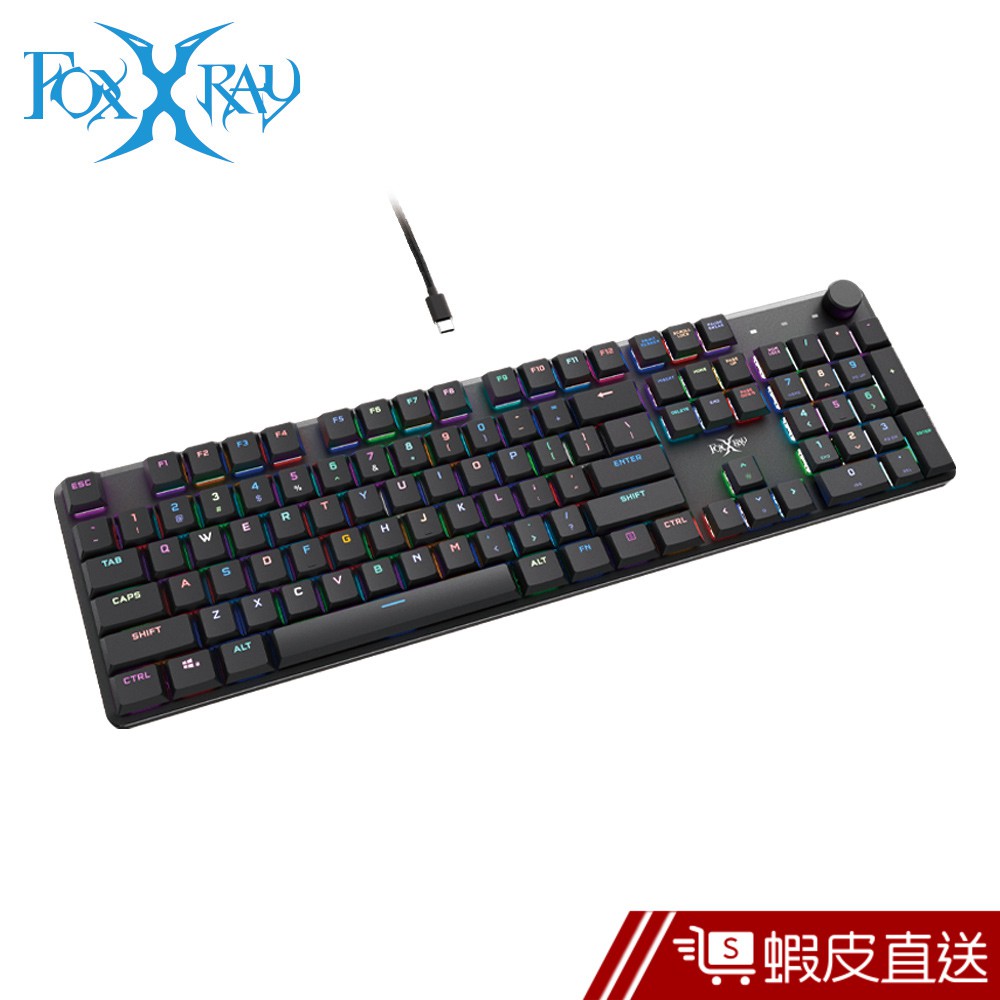 FOXXRAY 全尺寸矮紅軸靜音機械鍵盤(FXR-HKM-86L/紅軸) 現貨 蝦皮直送