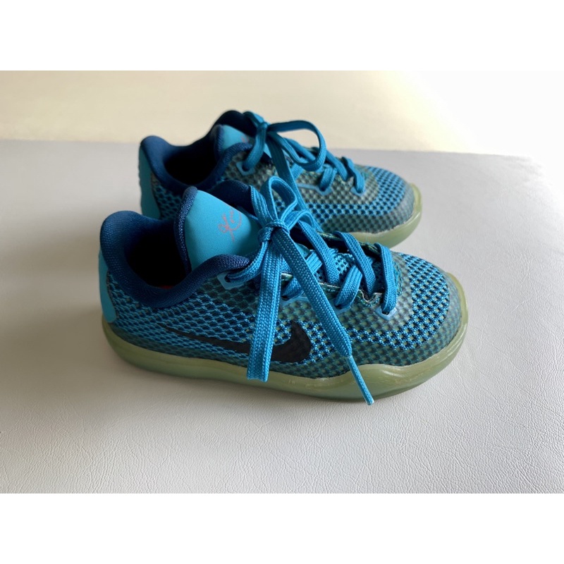 二手-NIKE Kobe X 藍色紀念球鞋/運動鞋/籃球鞋/小童鞋 #限量款 #鞋號7C(13cm)