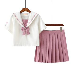 現貨魚小姐的店 日系jk制服紅玉蘭水手服中間服學生套裝jc 0012 蝦皮購物