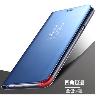 三星 鏡面 智慧 感應 皮套 立式 帶支架 全透視 Note20Ultra Note20 手機殼 Note20皮套