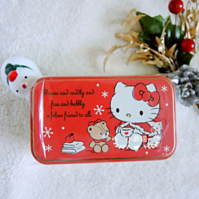 聖誕節限定 🎉 稀有 💦 三麗鷗 hello kitty 凱蒂貓 巧克力 禮盒 鐵盒 小收納盒 飾品收納盒