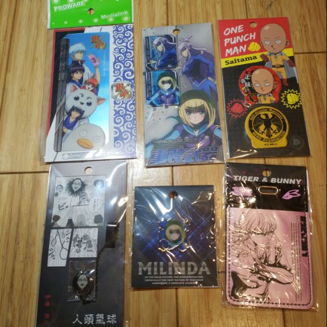 銀魂重裝武器一拳超人伊藤潤二人頭氣球tiger Bunny 書籤造型隨手擦徽章票卡夾 蝦皮購物