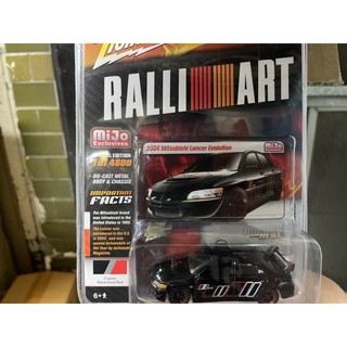 《模王》 1/64 Johnny lightning 模型合金車 2004 三菱 EVO