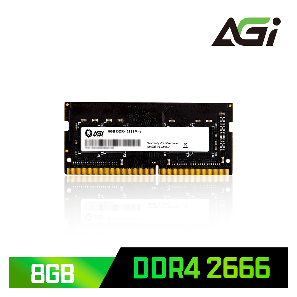 【原廠終身保固】DDR4 2666 8GB 筆記型記憶體 UDIMM SD138 AGI 亞奇雷