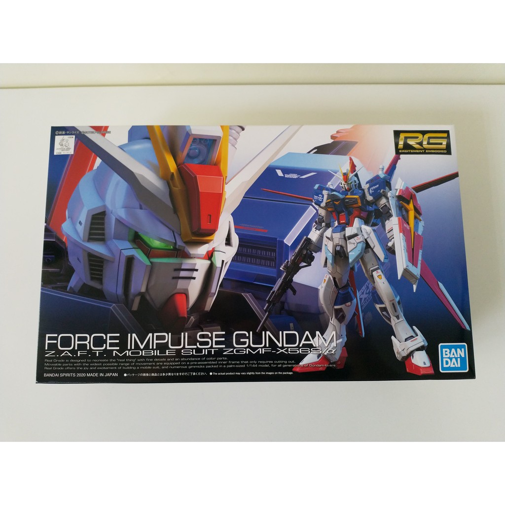 萬代rg Zgmf X56s Force Impulse Gundam 威力脈衝鋼彈seed 種命 蝦皮購物