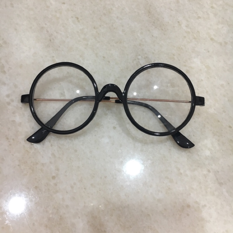 眼鏡 圓框眼鏡 無度數眼鏡 二手 金邊