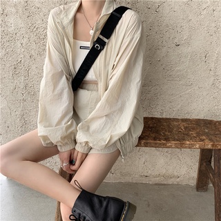 【QueenKoreaShop】韓版休閒防曬長袖外套＋高腰短褲運動套裝
