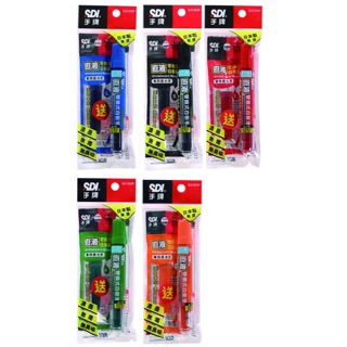 【銀河文具坊】SDI 手牌 {買筆送卡水} S510VP 直液替換式白板筆 卡式白板筆 超值包 促銷包 1+1 特惠包