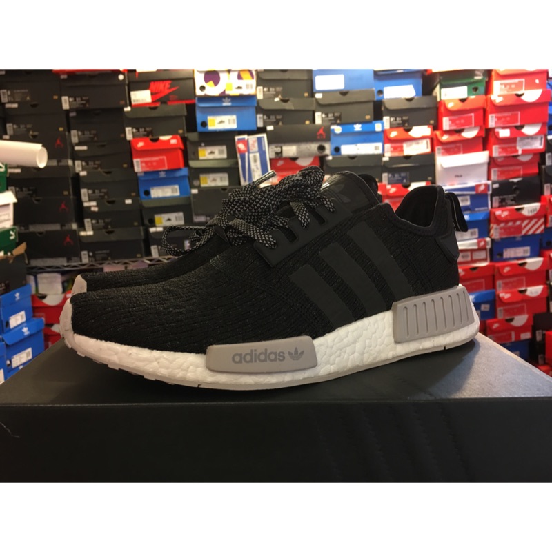 ADIDAS NMD R1 黑白 灰色塊 反光鞋帶 CQ0759