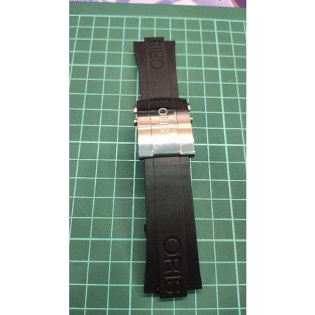 ORIS 原廠膠錶帶 專利蝴蝶錶扣