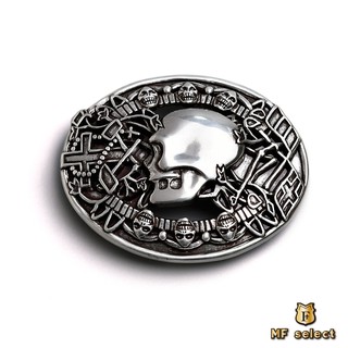 【MF select】搖滾率性 骷髏頭 帶頭 造型皮帶扣 皮帶頭 腰帶扣 皮帶扣頭 皮帶扣 腰帶頭 板扣