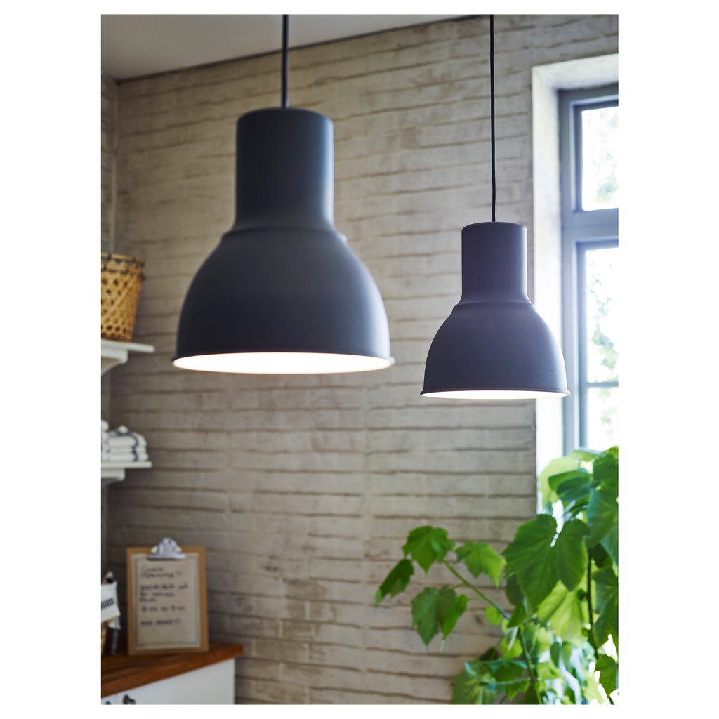 北歐工業LOFT風格IKEA宜家HEKTAR吊燈燈飾燈具/深灰色/不含燈泡/二手八成新/一件$550/三件特$1500