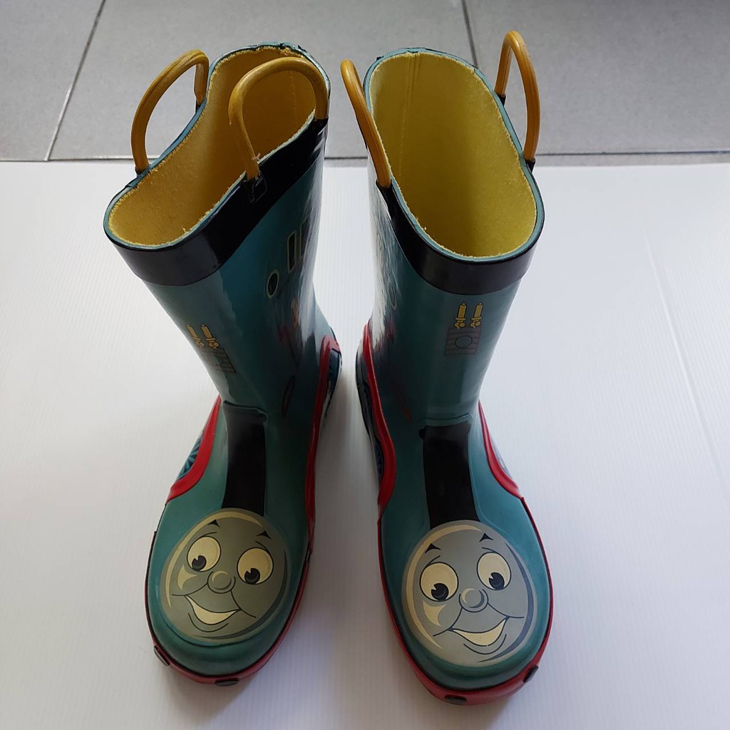 ～【收藏家】～【western chief】美國品牌 湯瑪士小火車 兒童卡通圖案雨鞋 雨靴