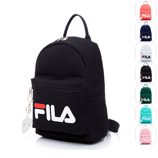 ｜Eddie_Store｜現貨 正品 FILA 斐樂 小後背包 小書包 黑 白 粉 橘 BPS-5103-BK