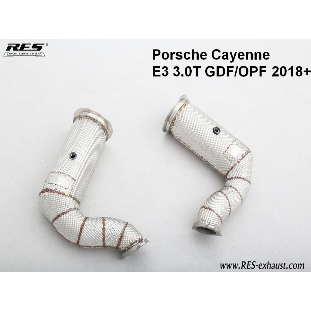 【RES排氣管】Porsche Cayenne E3 3.0T GDF/OPF 2018+ 排氣管 JK總代理