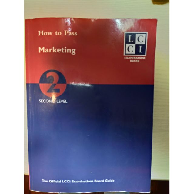 Lcci How To Pass Marketing 國際行銷證照2級檢定書 蝦皮購物