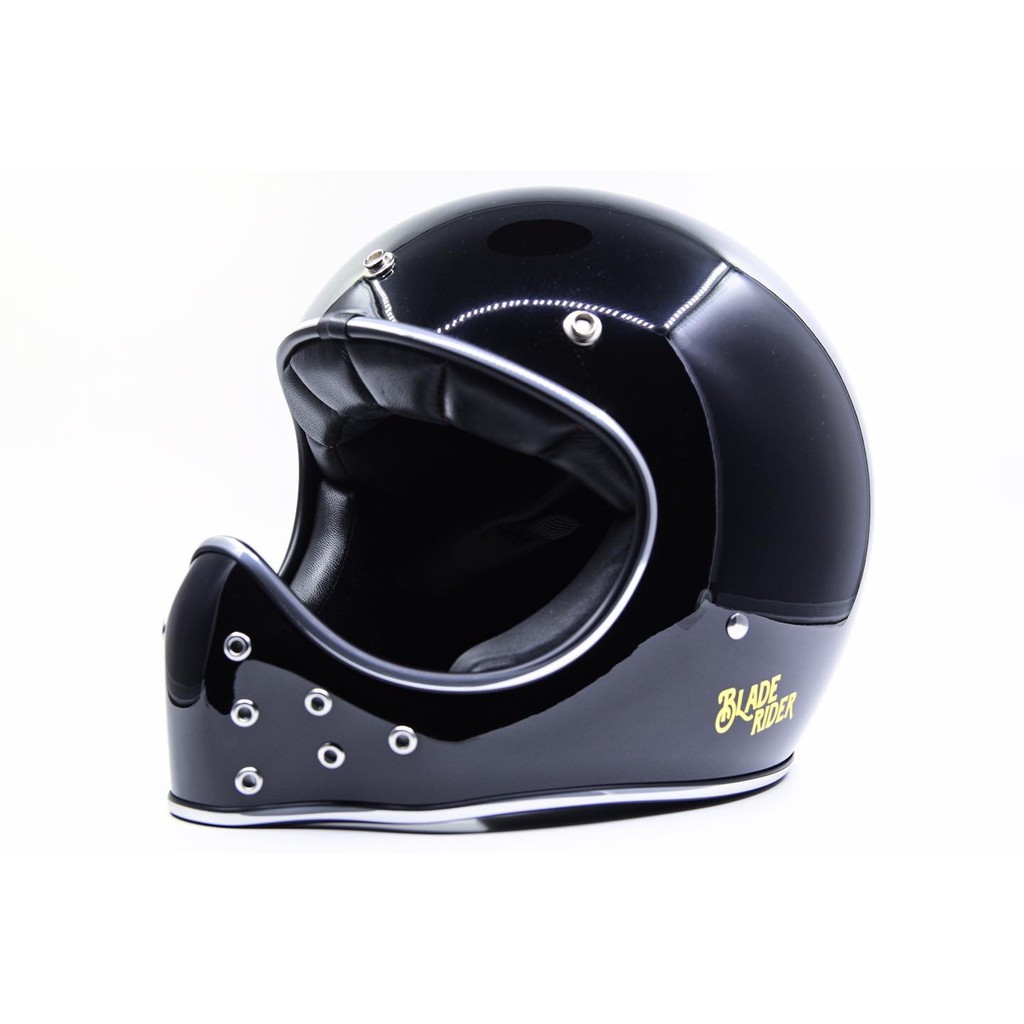 任我行騎士部品 Blade Rider Helmet 二代山車帽 亮黑 全罩 安全帽 山車 復古
