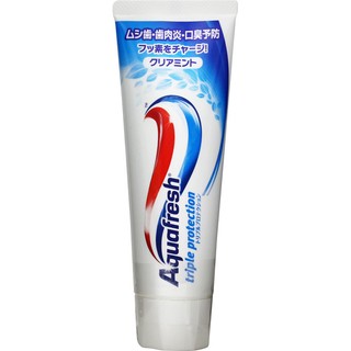 日本製Aquafresh三色牙膏/預防牙周病口臭140g--秘密花園生活精品館