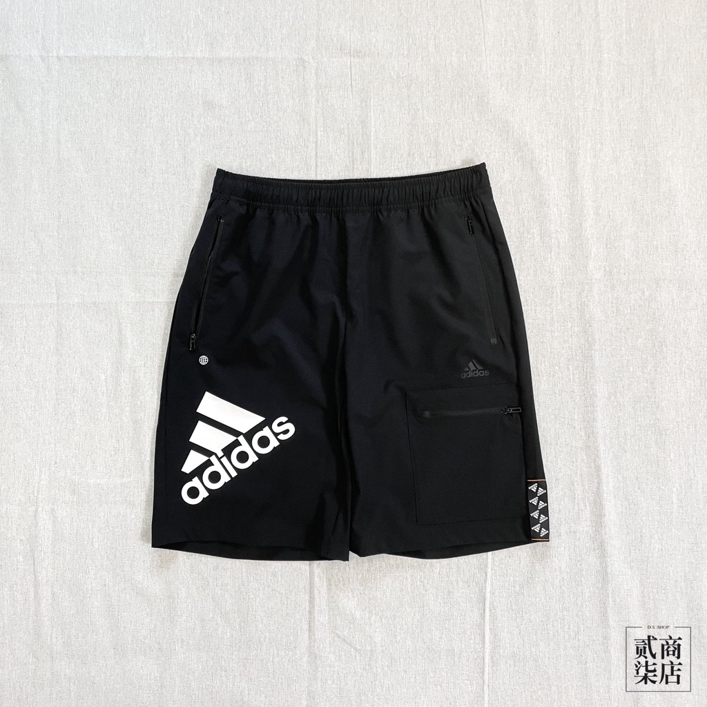 貳柒商店) adidas Future Icons Shorts 男款 黑色 短褲 防風 休閒 運動褲 HE7417