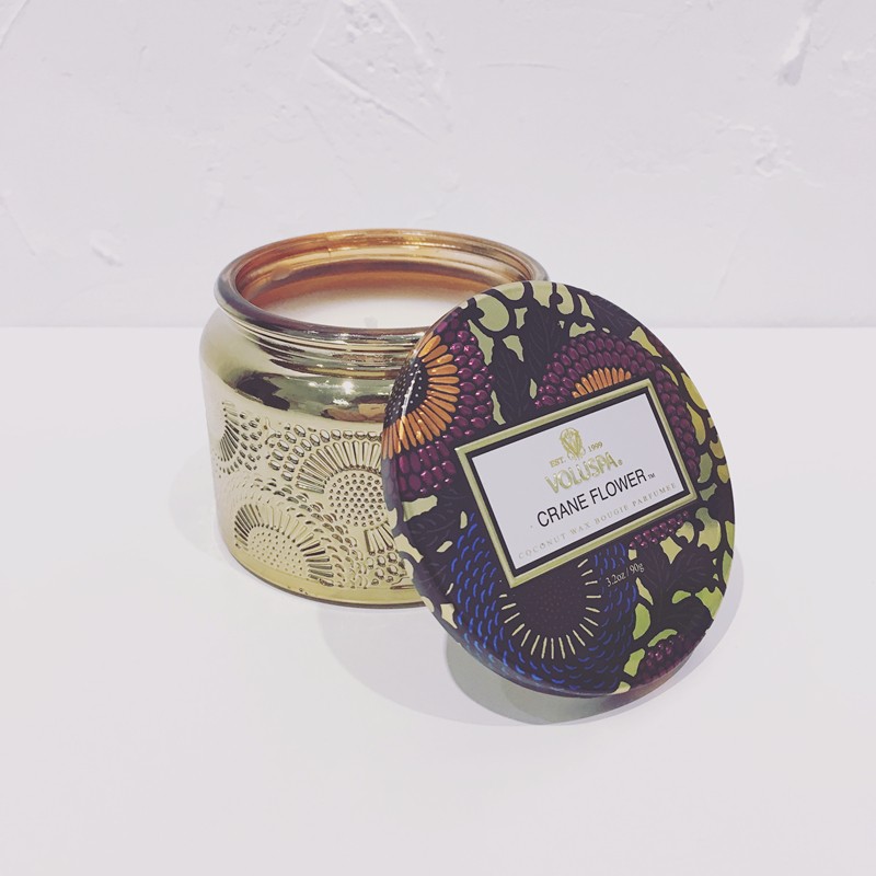 Voluspa 天堂鳥 Crane Flower 美國香氛蠟燭 日本山茶系列 浮雕玻璃罐 現貨 蝦皮購物