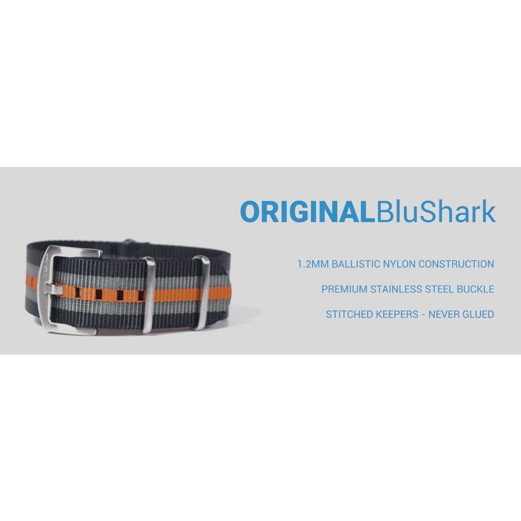[現貨] 美國 BluShark Original BluShark系列 18mm 24mm NATO 錶帶 尼龍錶帶