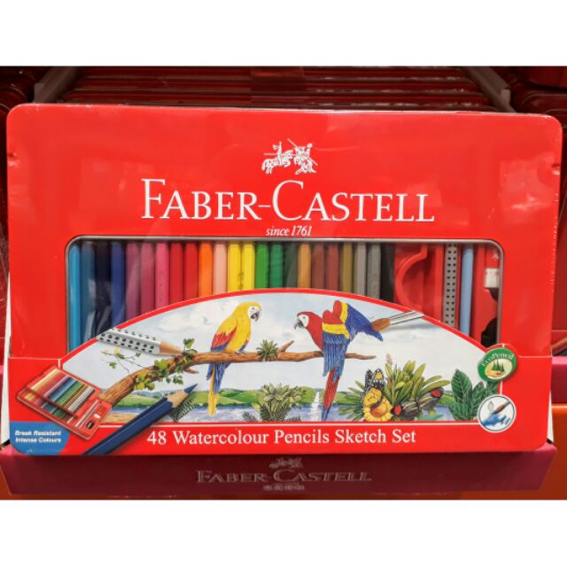 漫時光 Faber Castell 輝柏輝伯48色水溶性彩色鉛筆水性色鉛筆 Costco 好市多代購 蝦皮購物