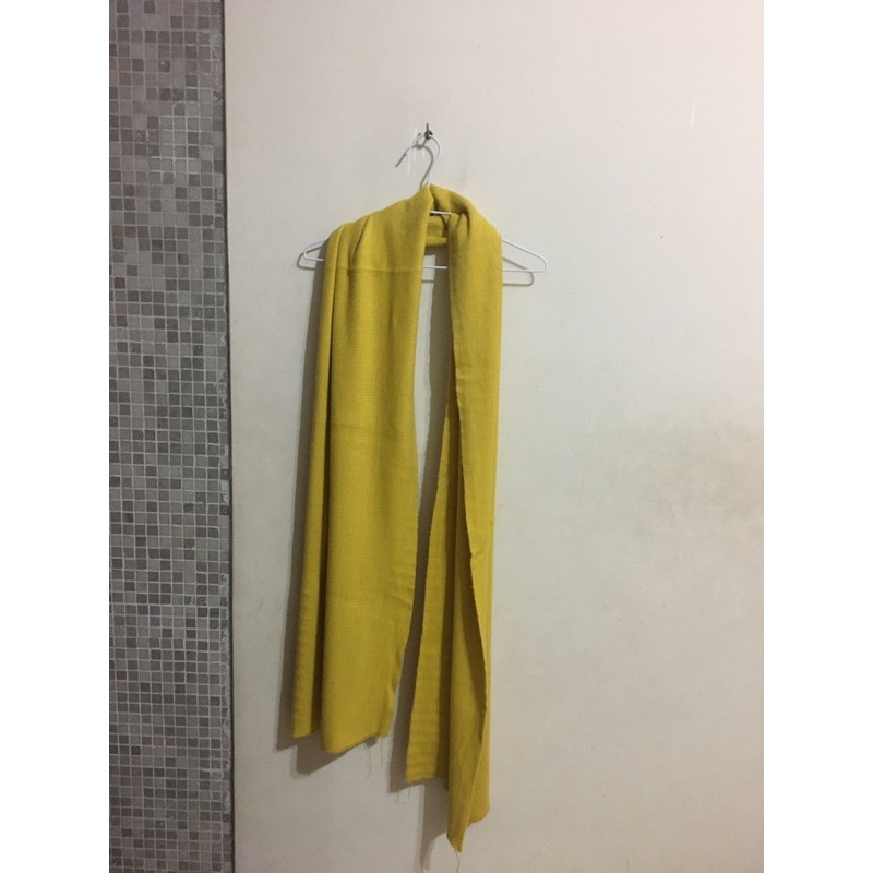 🔥特價 針織圍巾薑黃/深藍綠