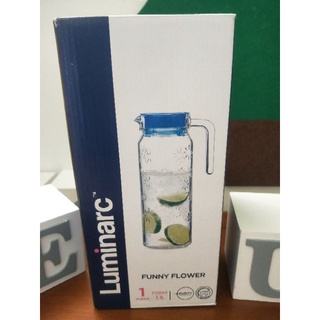 Luminarc樂美雅玻璃雕花冷水壺(2入)