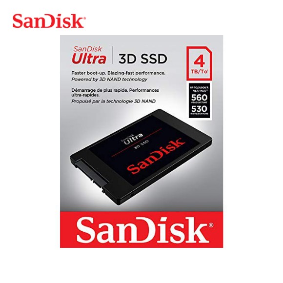 SanDisk Ultra 3D 4TB SSD 2.5吋 4TB SATAIII 固態硬碟 現貨 廠商直送