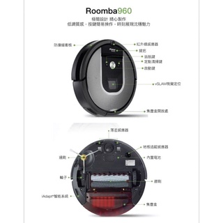美國大廠「 i Robot 」掃地機器人 Roomba 960智慧吸塵機+ Wi-Fi掃地機器人