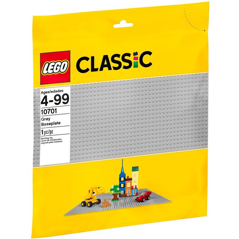 【小荳樂高】LEGO 淺灰色 48x48 道路/城堡 素面底板 Baseplate 10701