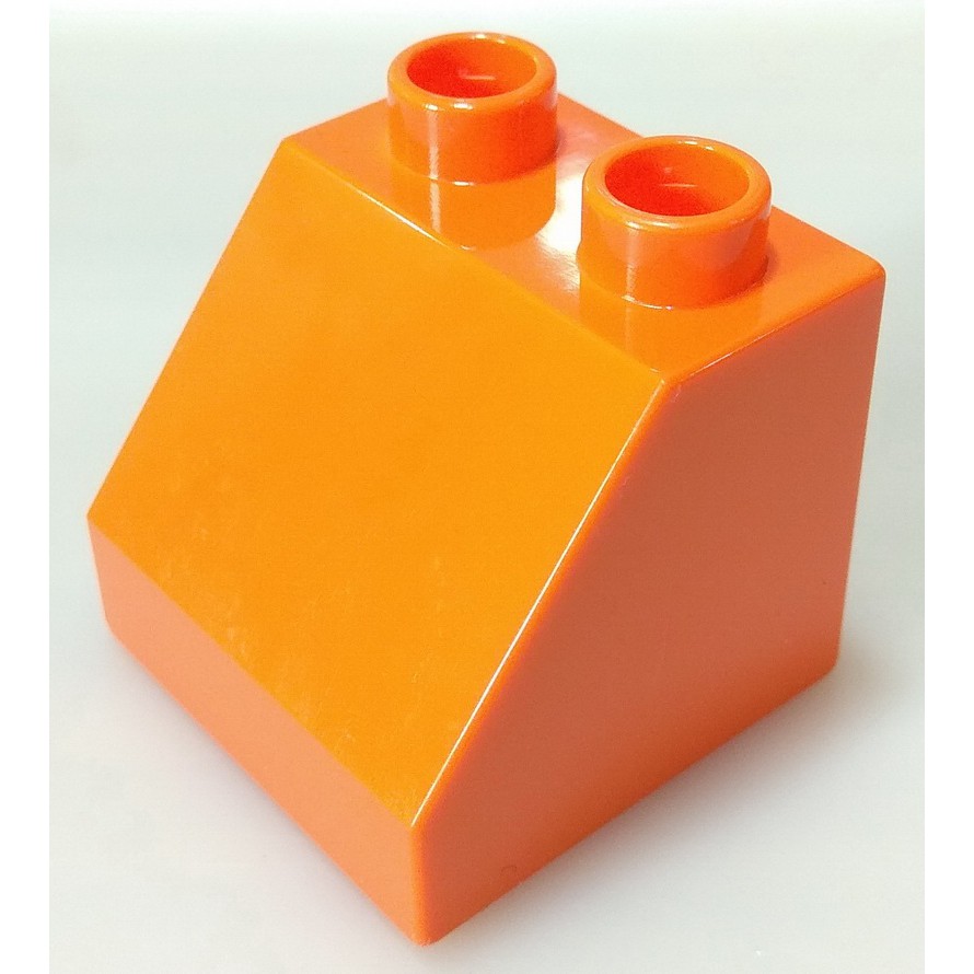 【得寶Duplo】橘色 2x2 斜磚 特殊磚 大顆粒 積木 [樂高玩家★正版LEGO]