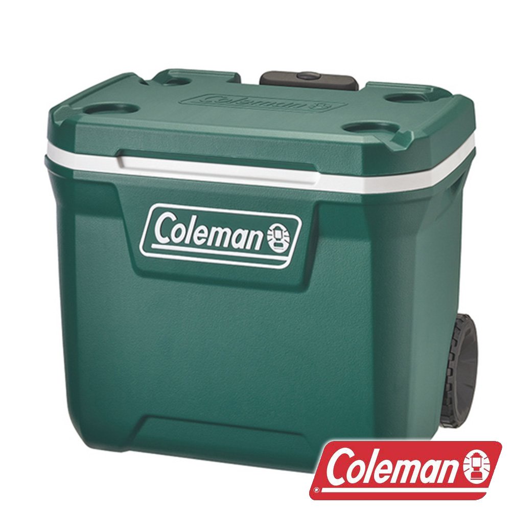 【美國Coleman】 XTREME拉桿冰箱 47.3L-永恆綠 CM-37235
