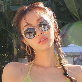 圓形金屬框太陽鏡女時尚網紅墨鏡防紫外線遮陽防曬偏光眼鏡韓版潮