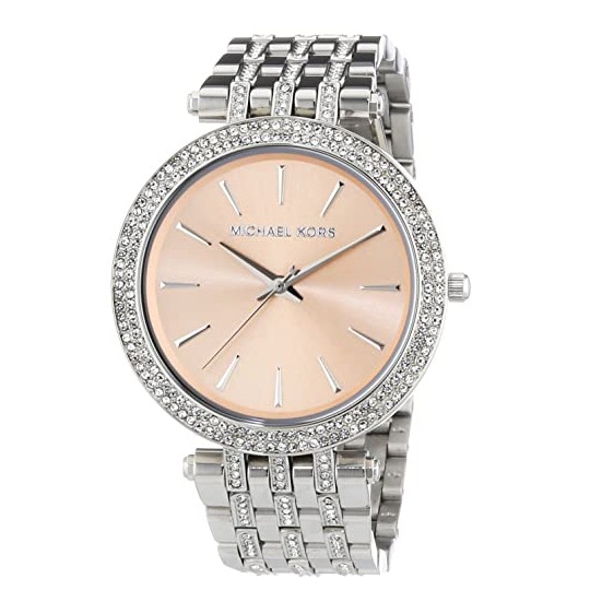 MICHAEL KORS 女錶 手錶 39mm 銀色鋼錶帶 女錶 手錶 腕錶 晶鑽錶 MK3218 MK(現貨)