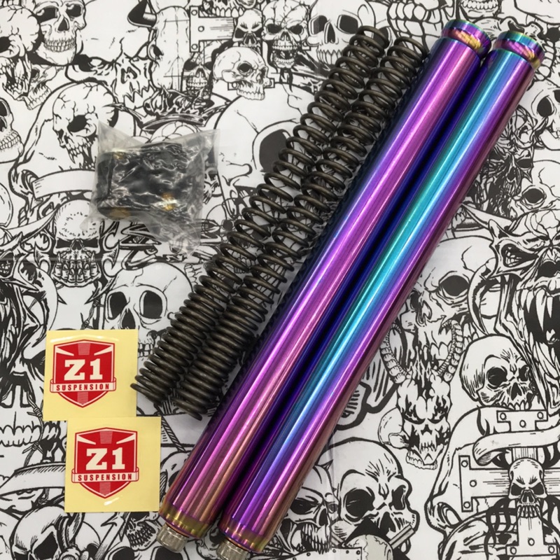 🌟Z1前叉內管組 附彈簧調整器 J-power 彩鈦