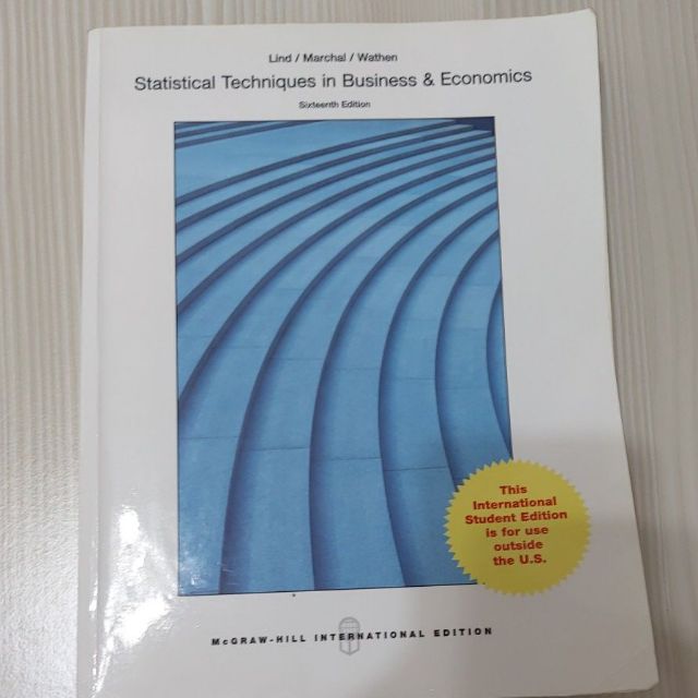 Statistical Techniques in Business &amp;Economics