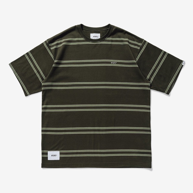 XL 21SS WTAPS JAM02 ボーダーTシャツ OLIVE DRABTシャツ/カットソー(半袖/袖なし)