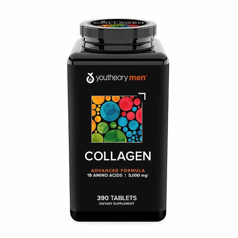 最新美國COSTCO 男性膠原蛋白高級配方 youtheory Mens Collagen biotin生物素 390顆