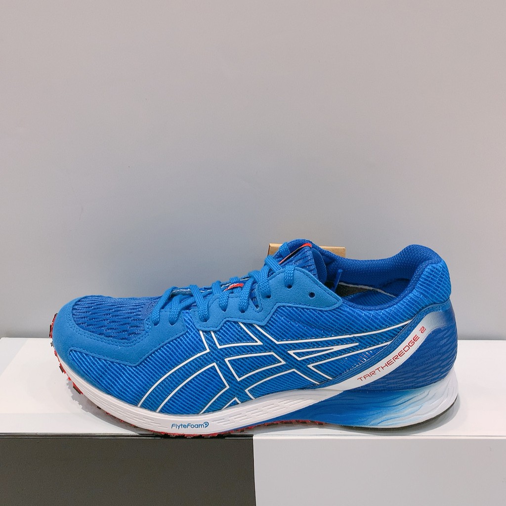 Asics Tartheredge 2 虎走男生藍色競賽鞋路跑鞋1011a854 400 蝦皮購物