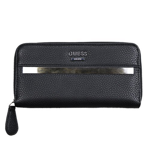 【GUESS】女長夾橫鏡條黑 F03180213-05