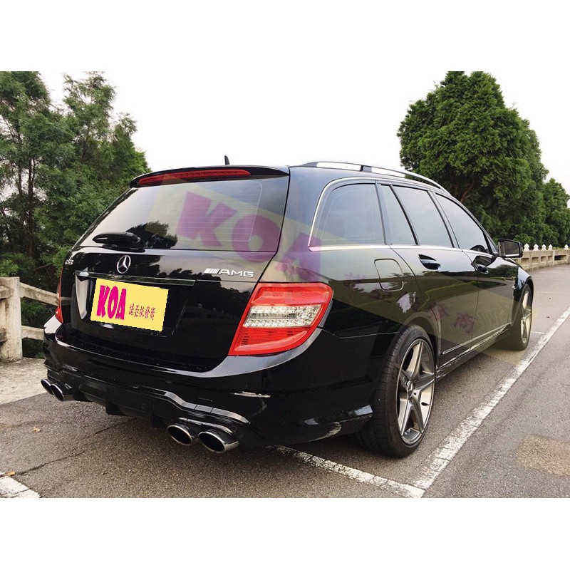 諾亞 賓士 BENZ 12年後 W204 改 C63 AMG 後保桿 PP 材質 5D 五門 後大包 空力套件