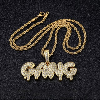 《Rosewing.》嘻哈 GANG GANG !!! 項鍊 Hiphop Migos Lil Pump CH009