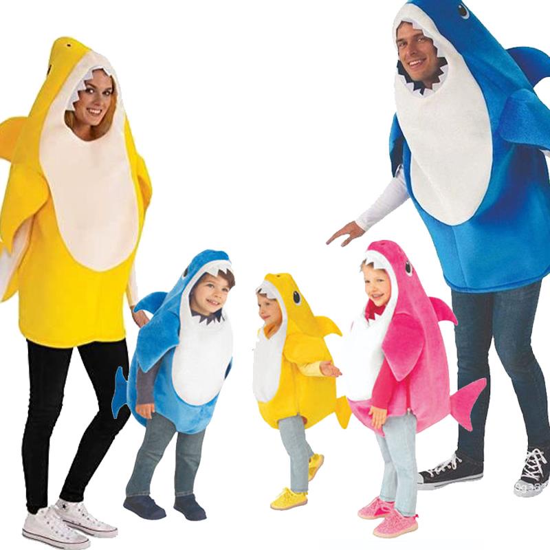 現貨Halloween shark costume 兒童萬聖節表演服裝海底總動員鯊魚衣服