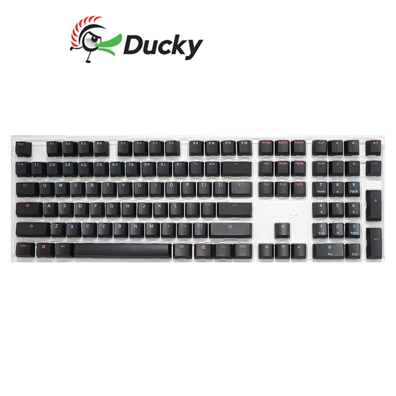 DUCKY 午夜 鍵帽組 108鍵 二色成型 正印 PBT 英文版/中文版 不透光