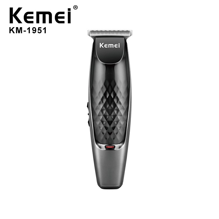 KEMEI 科美專業無繩 T 型刀片修剪器不銹鋼刀頭可充電電池理髮器工具理髮器 KM-1951