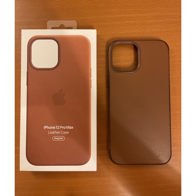 原廠 iPhone 12 Pro Max MagSafe 皮革保護殼 - 棕色